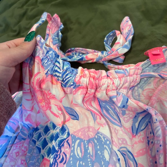 EUC Lilly Pulitzer swing dress I think print is snappy turtle 🐢 🩷 - Picture 4 of 6